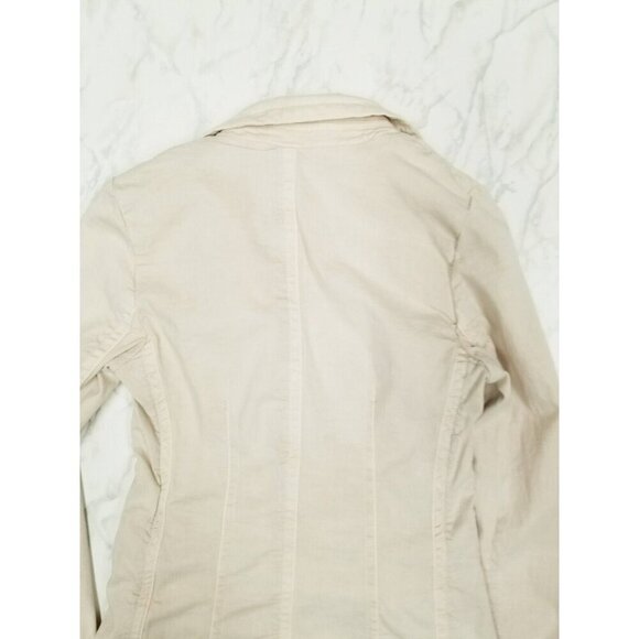 Zara TRF Chic Femme Beige Blazer Jacket With Rosette & Polka Dot Trim Size S - Picture 12 of 12